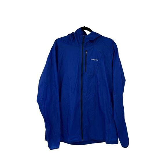 Patagonia Jacket Mens XL Houdini Full Zip Windbreaker Blue Hooded Running - Picture 1 of 5